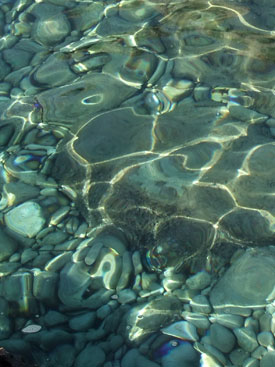 water ripples, Greece